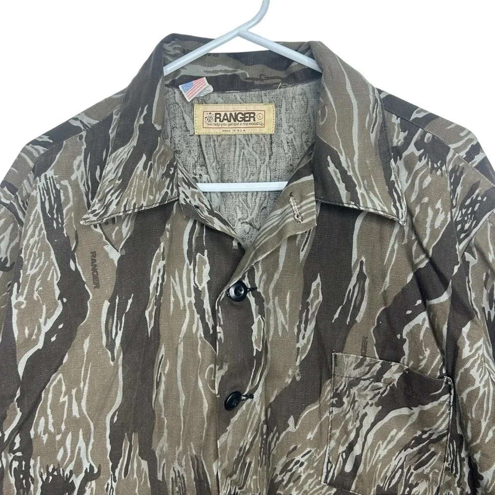 Vintage Ranger Made in USA Camo Shirt Jacket